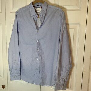 Mens Denim & Flower Ricky Singh Light Blue Button Down Shirt‎ Medium
